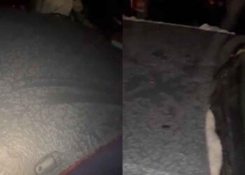 Así fue la caída de agua nieve y granizo en algunas zonas de Santiago, Nuevo León