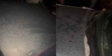 Así fue la caída de agua nieve y granizo en algunas zonas de Santiago, Nuevo León