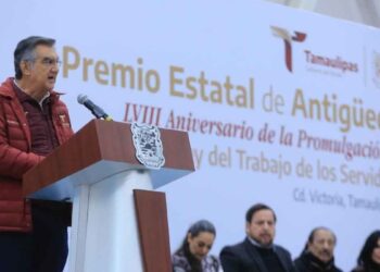 Aumento salarial y pensiones seguras garantiza Américo Villarreal a las y los trabajadores del Estado