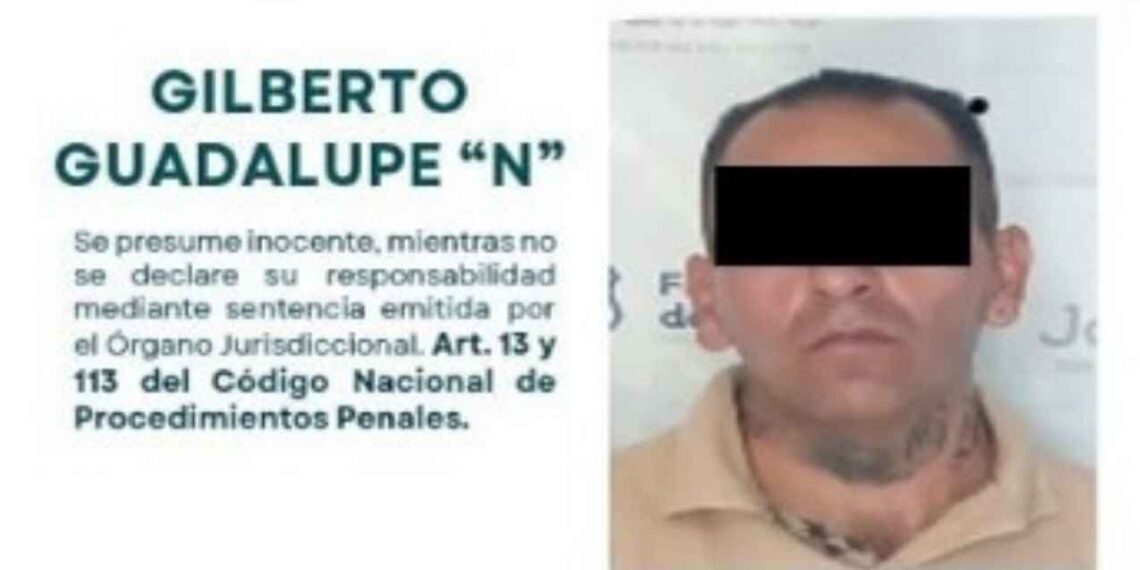 Autoridades policiales detuvieron a Gilberto “N” presunto homicida en Jalisco