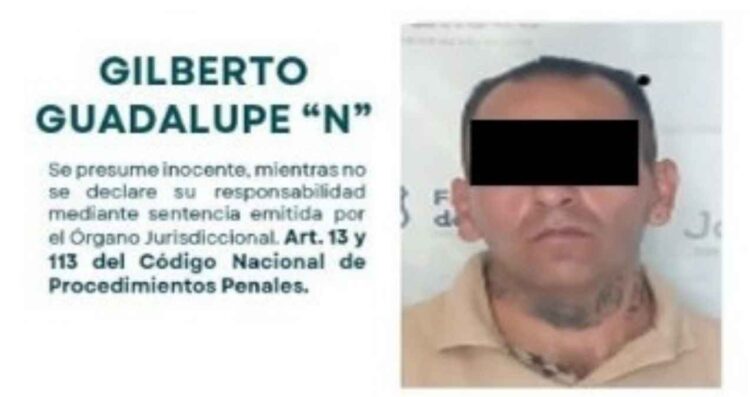 Autoridades policiales detuvieron a Gilberto “N” presunto homicida en Jalisco