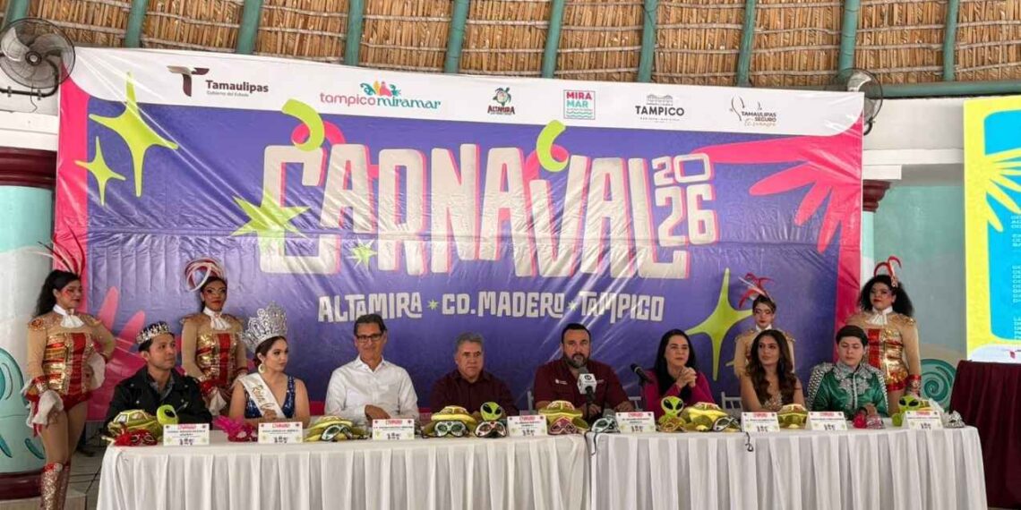Autoridades presentan el Carnaval Conurbado 2026 en el sur de Tamaulipas