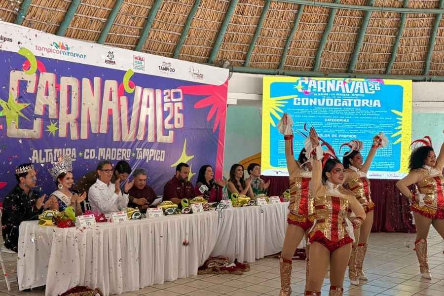 Autoridades presentan el Carnaval Conurbado 2026 en el sur de Tamaulipas