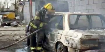 incendio taller mecánico norte Monterrey