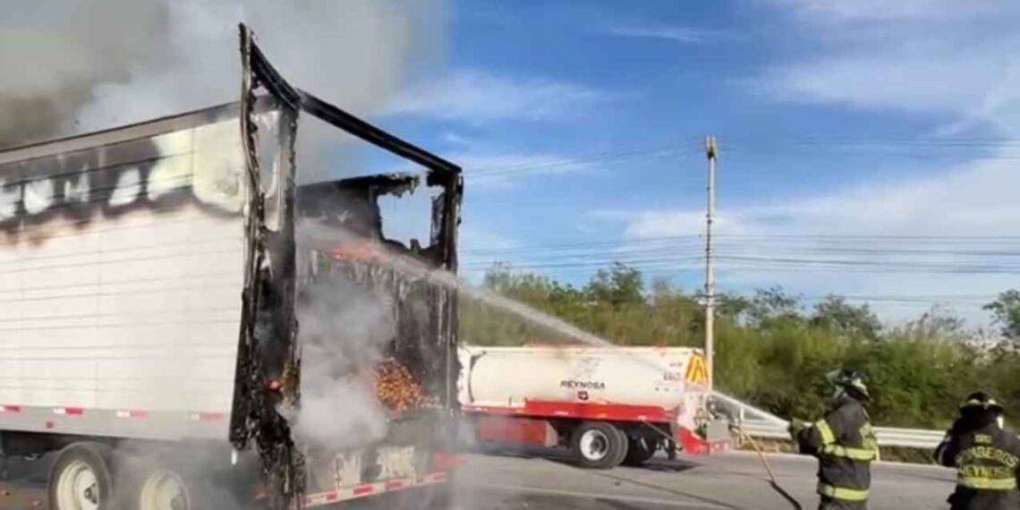 llamas caja de tráiler tomate Reynosa