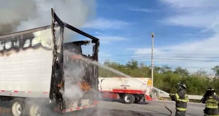 llamas caja de tráiler tomate Reynosa