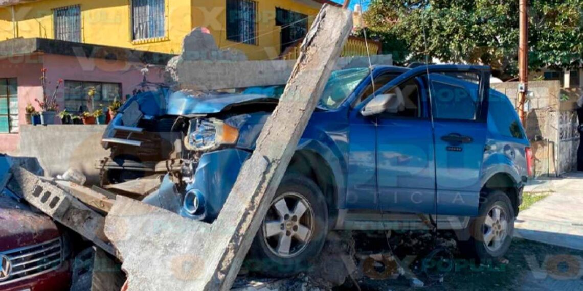 Camioneta accidente en Tampico