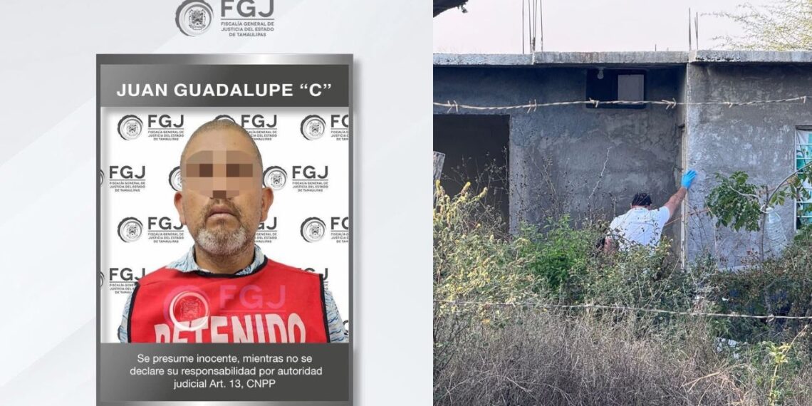 Capturan al presunto feminicida de Loma Alta en Ciudad Victoria, Tamaulipas