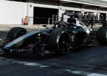 Checo Pérez Test Barcelona