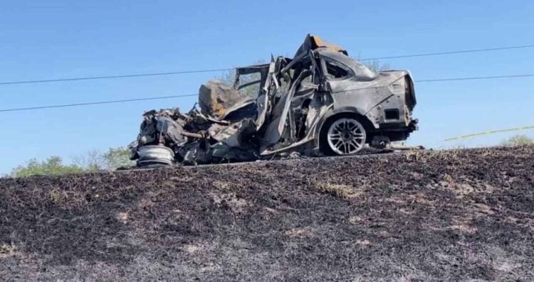 Choque e incendio hoy Carretera Tamaulipas