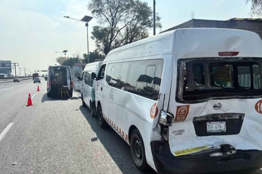 Choque en la Autopista México a Pachuca (1)