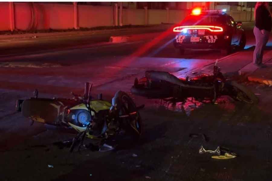 Choque entre motocicletas deja tres lesionados en Monterrey, Nuevo León