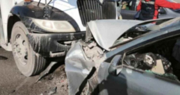 Choque frontal en Nuevo Laredo