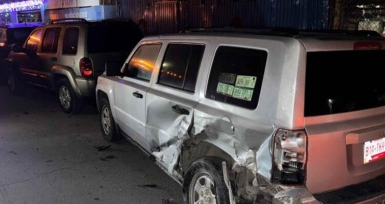 Choque múltiple en la avenida Fidencio Trejo