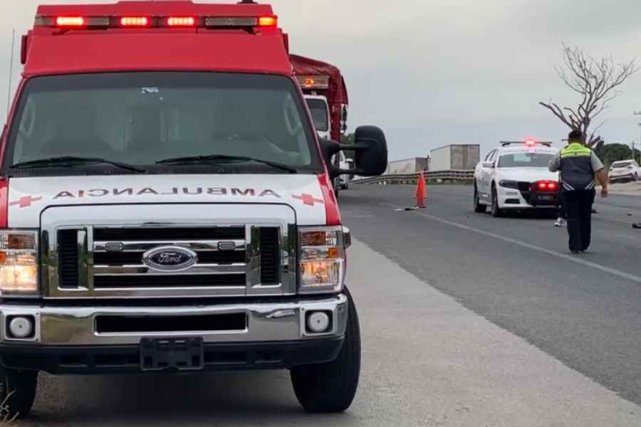Ciclista impactado por camioneta en Tampico (1)