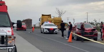 Ciclista impactado por camioneta en Tampico