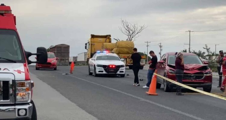 Ciclista impactado por camioneta en Tampico