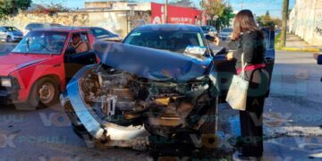 Colisión en zona centro de Victoria