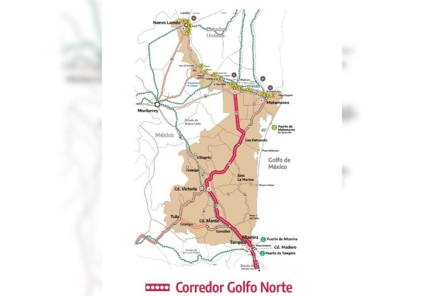 Corredor del Golfo Norte Tamaulipas