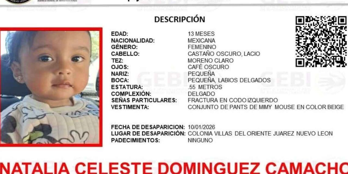 Desaparece bebé en Juárez