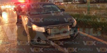 Descuido al volante provoca choque múltiple con lesionados en Ciudad Victoria, Tamaulipas