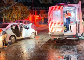Dos jóvenes lesionados tras choque en la colonia Lucio Blanco en Ciudad Madero, Tamaulipas 