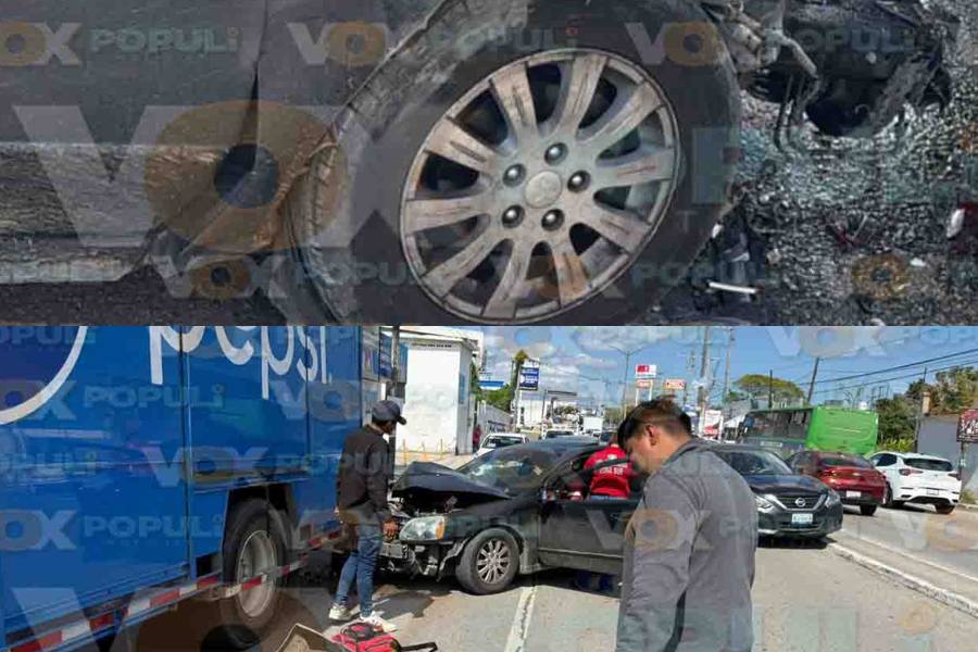 Ebrio choca contra camión de Pepsi en Tampico, Tamaulipas