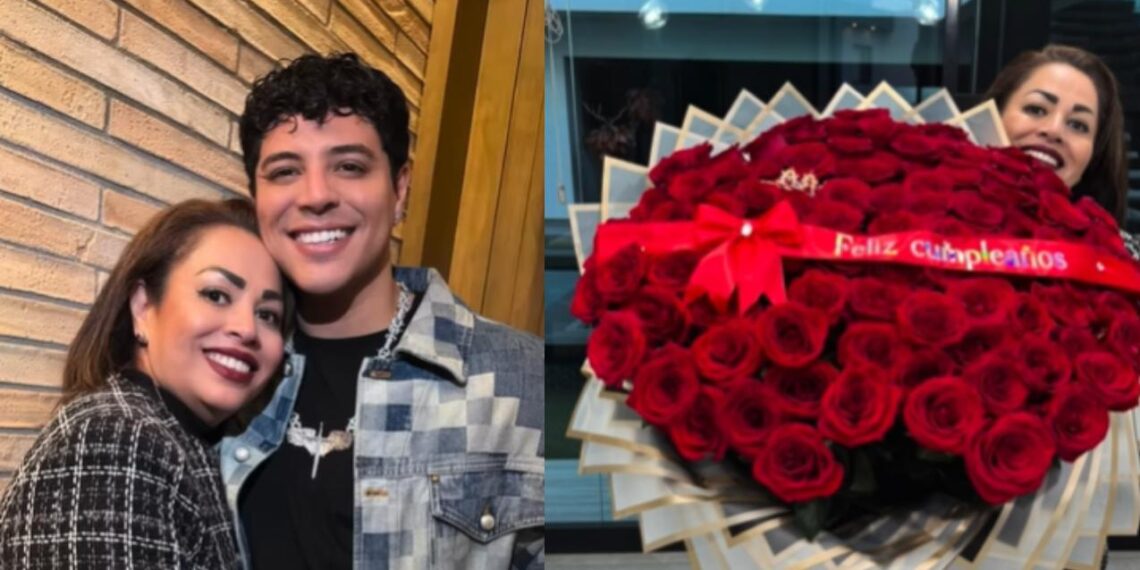 Eduin Caz sorprende a su mamá con serenata y rosas para celebrar su cumpleaños
