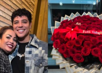 Eduin Caz sorprende a su mamá con serenata y rosas para celebrar su cumpleaños