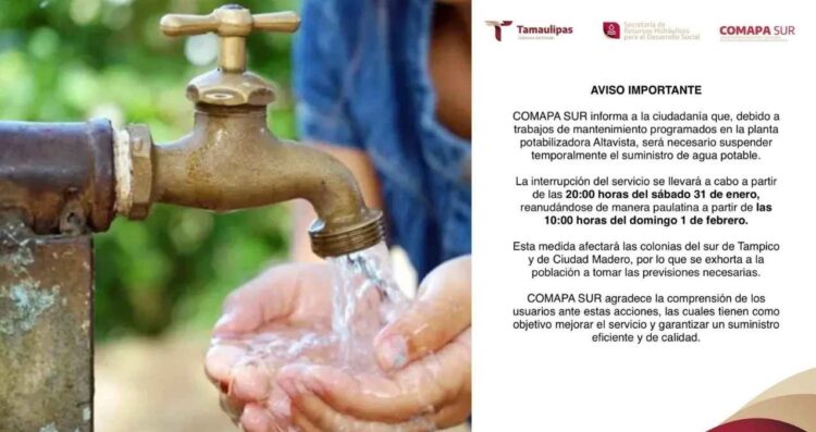 En Tamaulipas sin agua 130 colonias