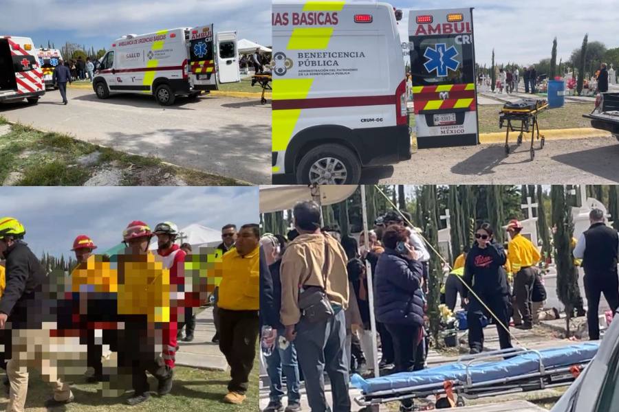 Explosión de cuetes en panteón deja varios lesionados en Ciudad Victoria, Tamaulipas