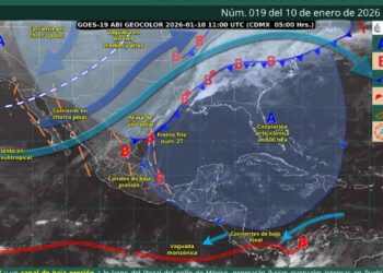 Frente frío 27 provocará lluvias