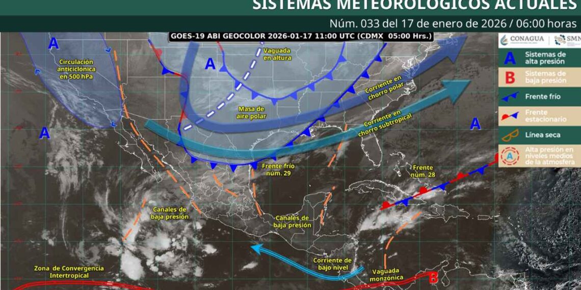 Frente frío 29 en México