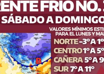 Frente frío 30 azotará a Tamaulipas