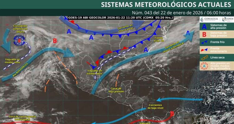 Frente frío 30 dejará lluvias, viento y bajas temperaturas en el país: ¿Cuáles estados afectará?