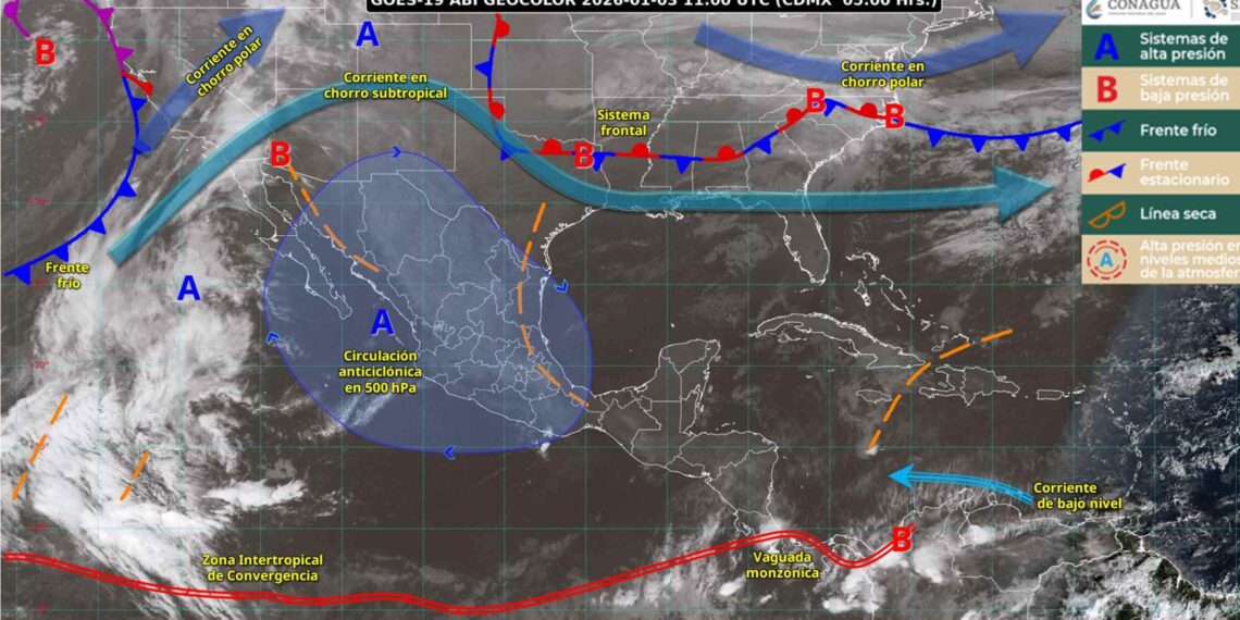 Frente frío México hoy