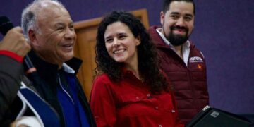 “Frijol con gorgojo”: Luisa María Alcalde revive discurso de AMLO en acto político en Coahuila