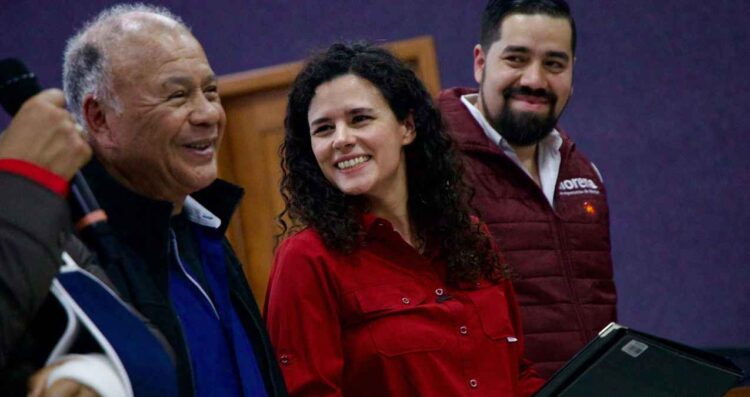 “Frijol con gorgojo”: Luisa María Alcalde revive discurso de AMLO en acto político en Coahuila