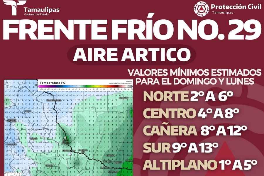 ¿Frío suspende las clases en Tamaulipas?