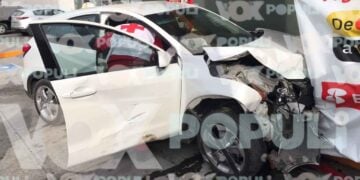 Fuerte choque deja lesionados y daños materiales en Ciudad Victoria, Tamaulipas