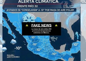 Imagen viral sobre frío extremo en México es falsa, advierte el meteorólogo Campos Esquivel