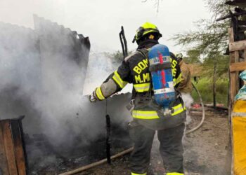 Incendio consume vivienda en Montemorelos