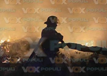 Incendio en basurero clandestino se sale de control en Matamoros, Tamaulipas