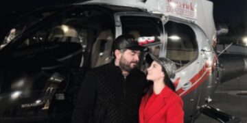 José Eduardo y Paola Dalay celebran su amor con un vuelo en Las Vegas