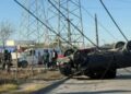 Joven ebrio provoca volcadura y deja sin luz al Fraccionamiento Lomas de San Juan en Matamoros, Tamaulipas