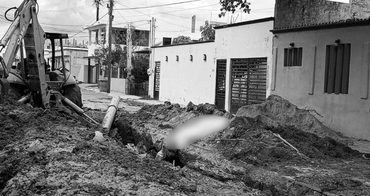 Joven muere atrapado en zanja de drenaje en Matamoros, Tamaulipas