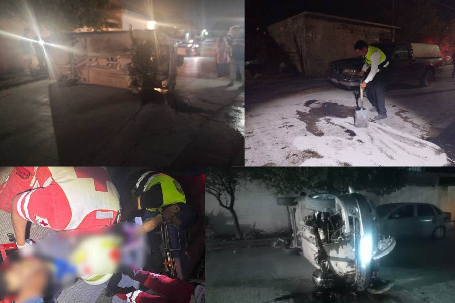 Joven pierde la vida tras volcadura en la colonia Mariano Matamoros de Ciudad Victoria, Tamaulipas