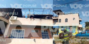 Joven queda herido tras incendio en taller de carpintería en Ciudad Madero, Tamaulipas