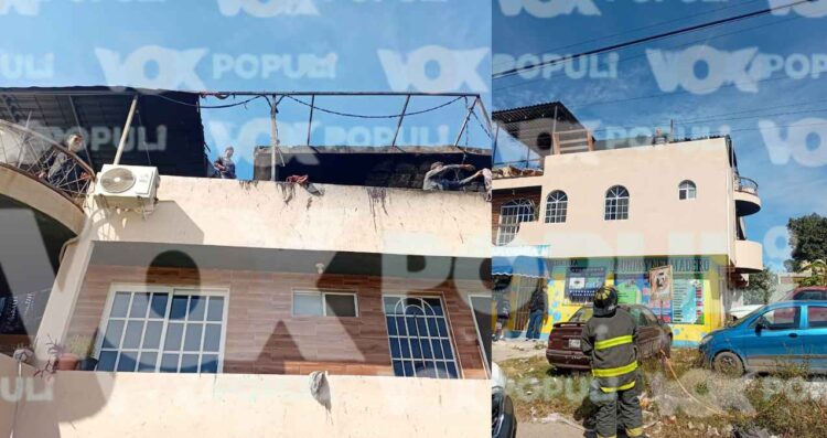 Joven queda herido tras incendio en taller de carpintería en Ciudad Madero, Tamaulipas