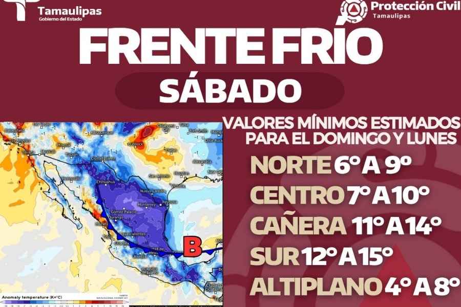 Lluvias y frío polar Tamaulipas